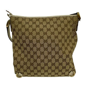 Gucci Beige Crossbody Canvas GG Shoulder Bag Abbey